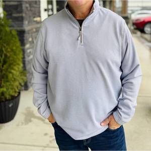 NEW TRUE GRIT dawn to dusk 1/4 zip pullover in blue
